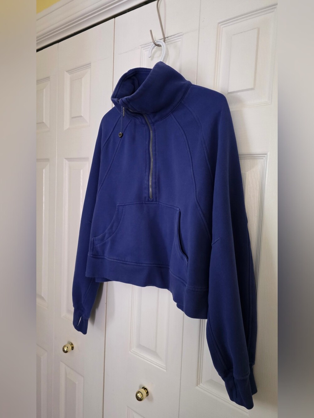 Lululemon Scuba Oversized Funnel Neck Half Zip Royal Blue M/L